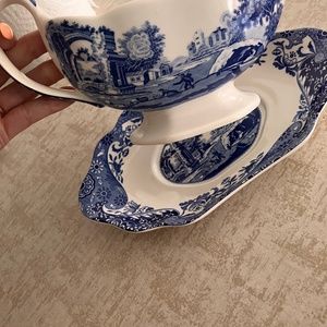Spode Blue Italian Gravy Set